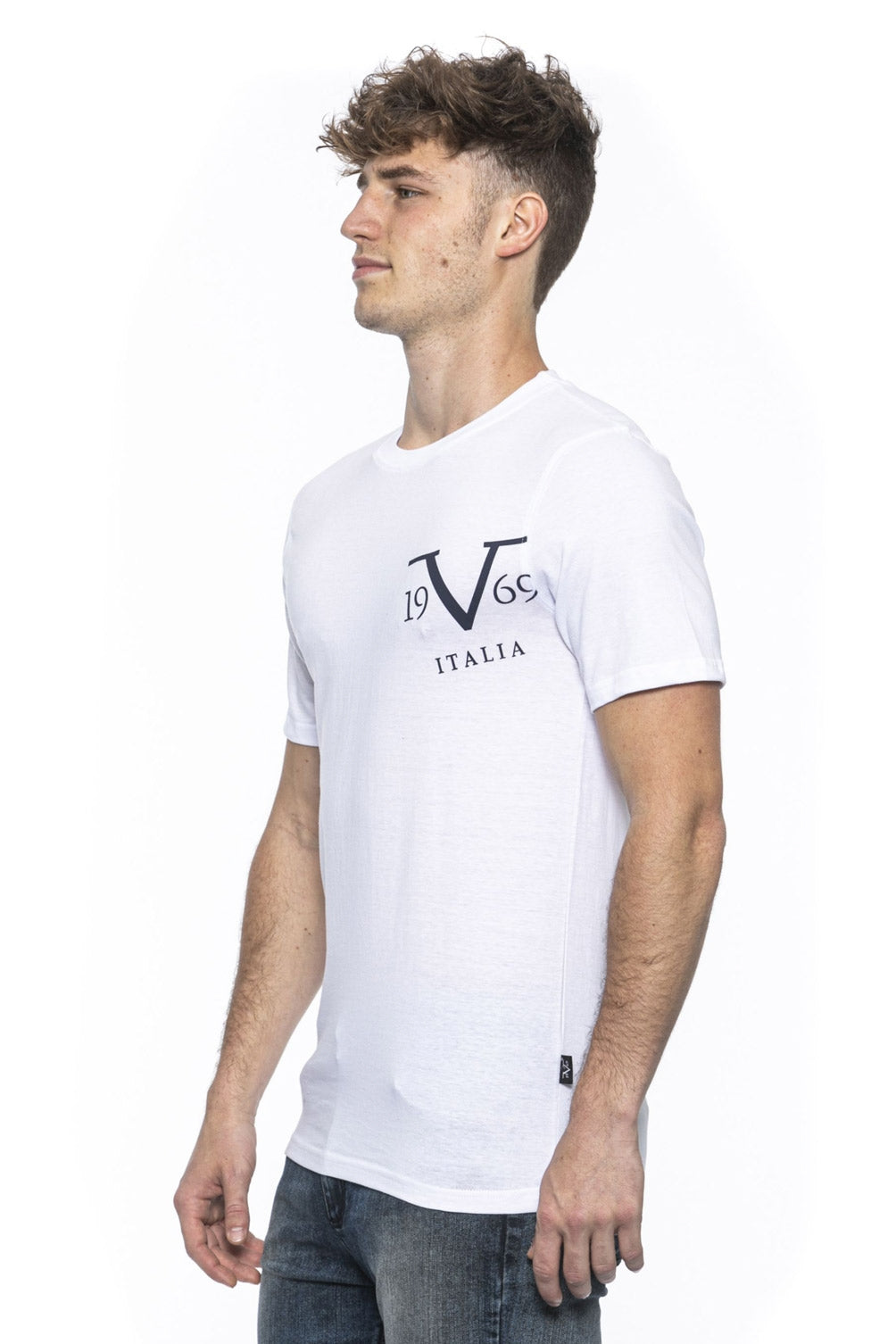 19V69 Italia Mens T-Shirt White MIKE WHITE