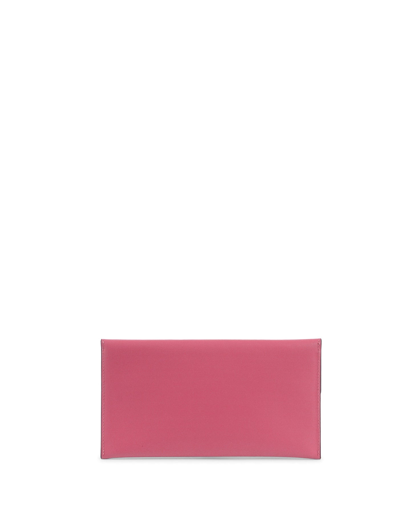 Leather Envelope Clutch Fuxia