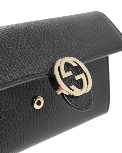 Gucci Leather Interlocking wallet 615524 CAO0G 1000