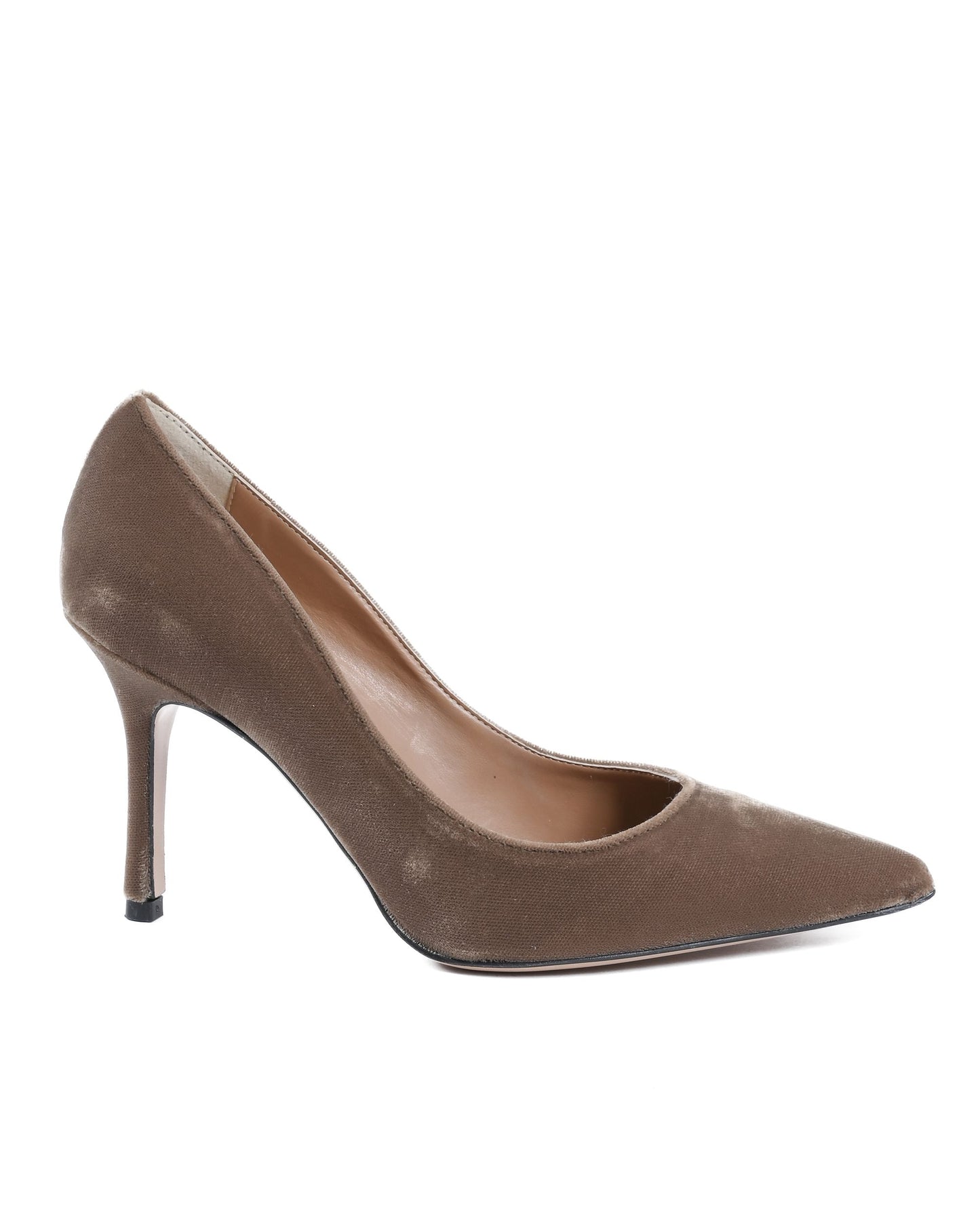 19V69 Italia Womens Pump Taupe DEC85 VELLUTO OCRA