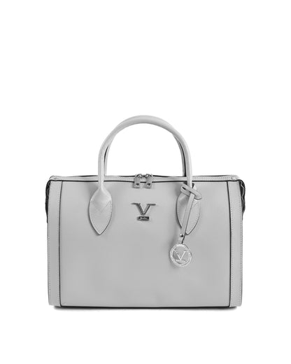 V Italia Womens Handbag Grey V014-S SAFFIANO GRIGIO