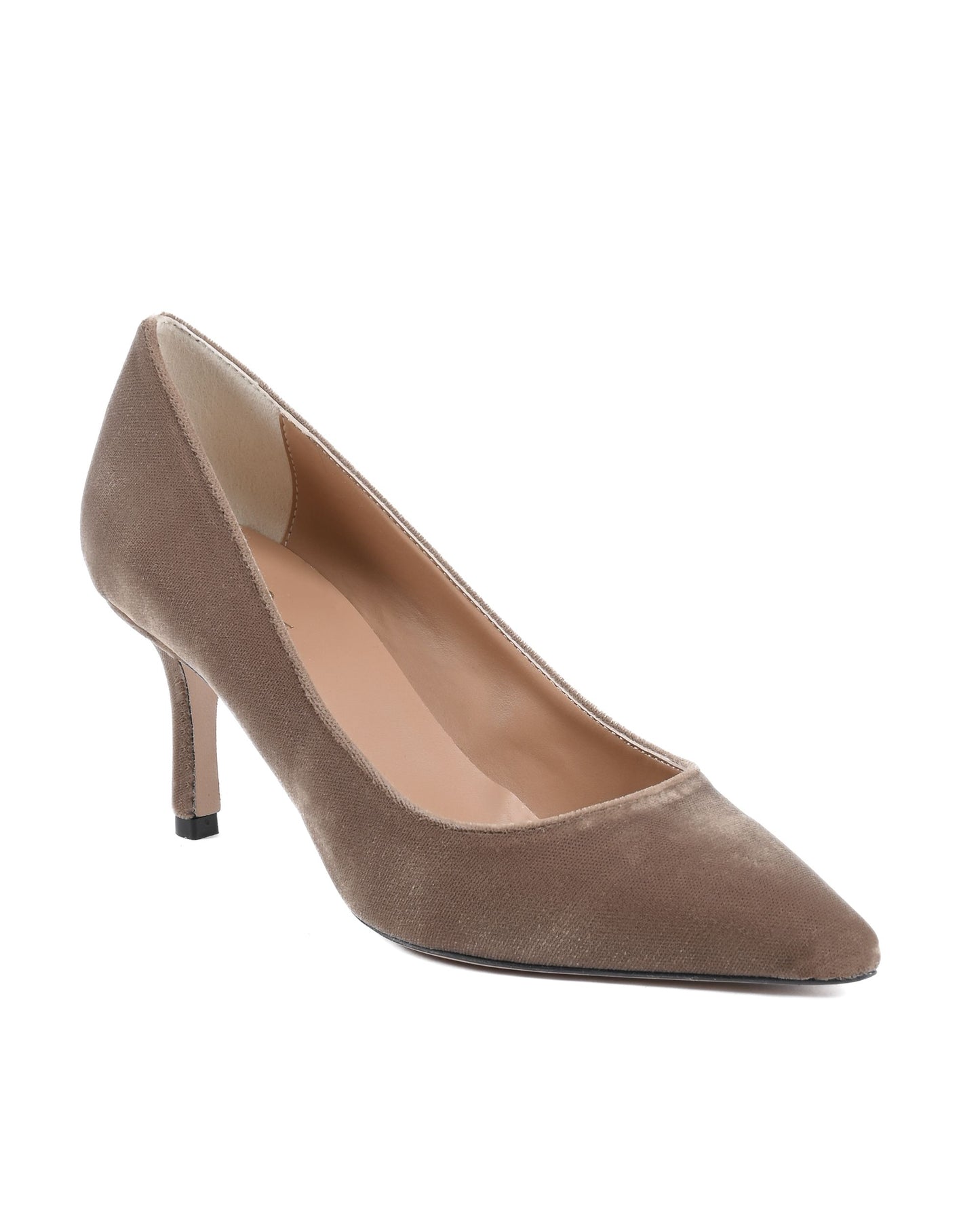 19V69 Italia Womens Pump Taupe INES65 VELLUTO OCRA