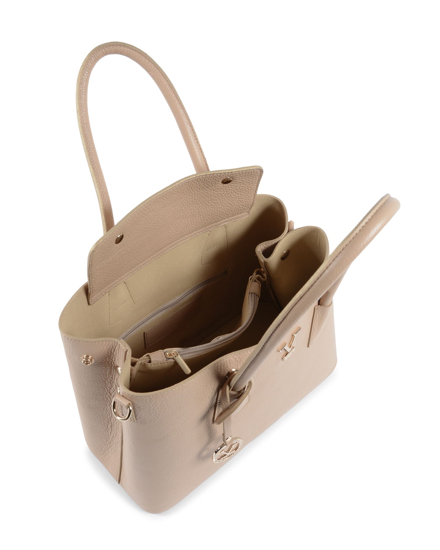 V Italia Womens Handbag Beige 10510 V2 DOLLARO SABBIA