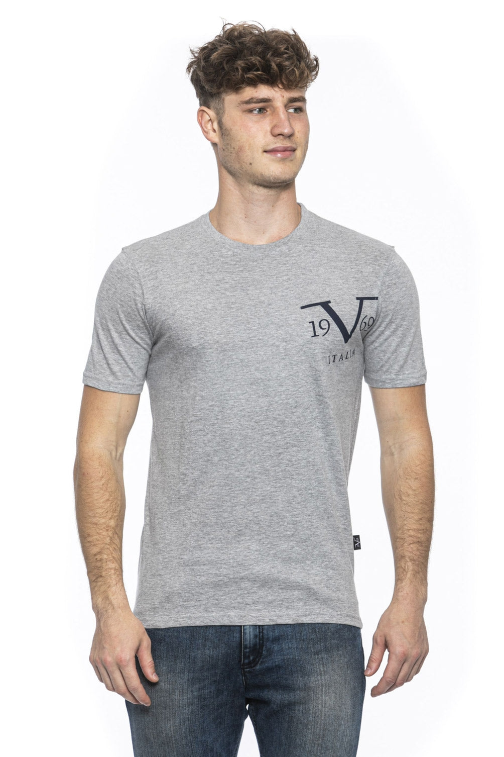 19V69 Italia Mens T-Shirt Grey MIKE GREY