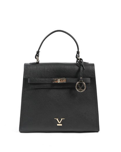 V Italia Womens Handbag Black BG12010 DOLLARO NERO