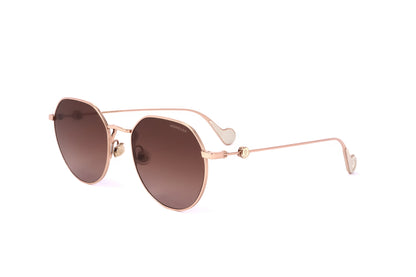 Moncler Womens Sunglasses ML0156 K 28F 56 20 145 SHINY ROSE GOLD