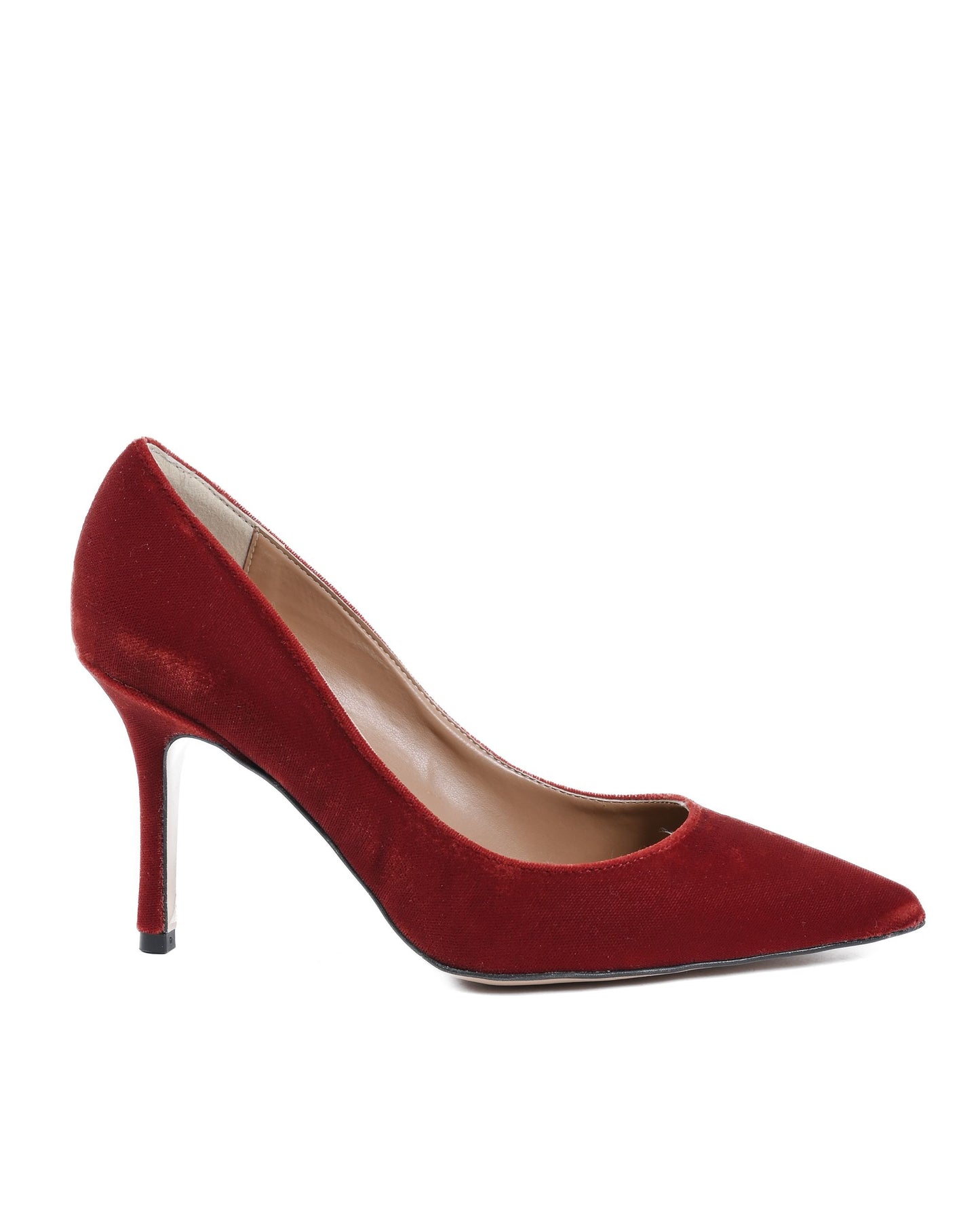 19V69 Italia Womens Pump Red DEC85 VELLUTO GRANATA