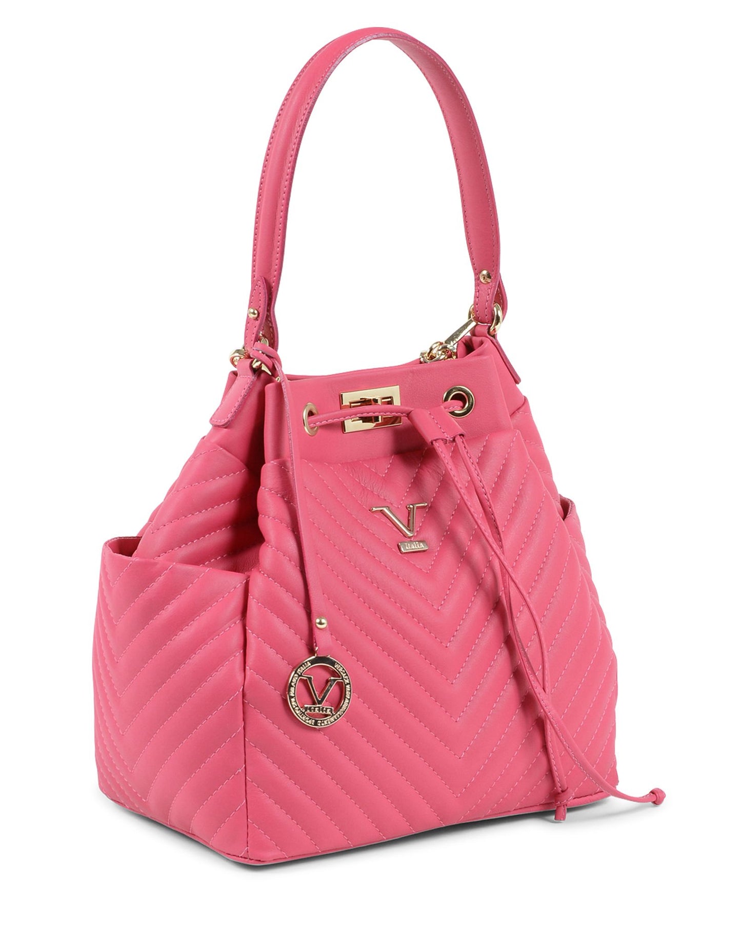 V Italia Womens Satchel Bag Fuxia BH10272 52 SAUVAGE FUXIA