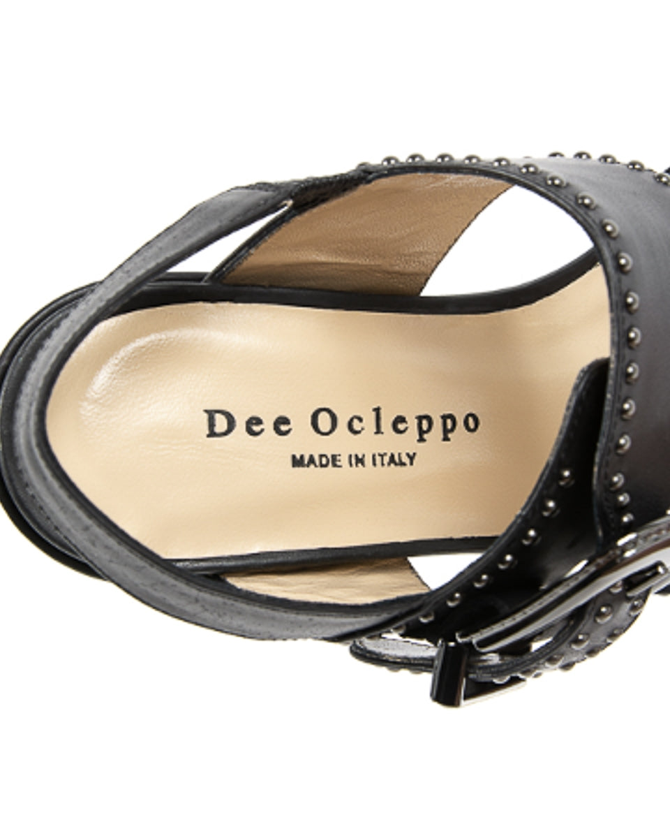 Dee Ocleppo Womens Sandal B3065DO VIT PERGAMENA NERO