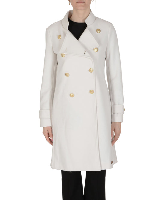 19V69 Italia Womens Coat White ARMIE WHITE