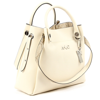 Andrew Charles Womens Handbag Beige MARISSA