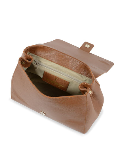 V Italia Womens Handbag Tan BC10280 52 DOLLARO CUOIO