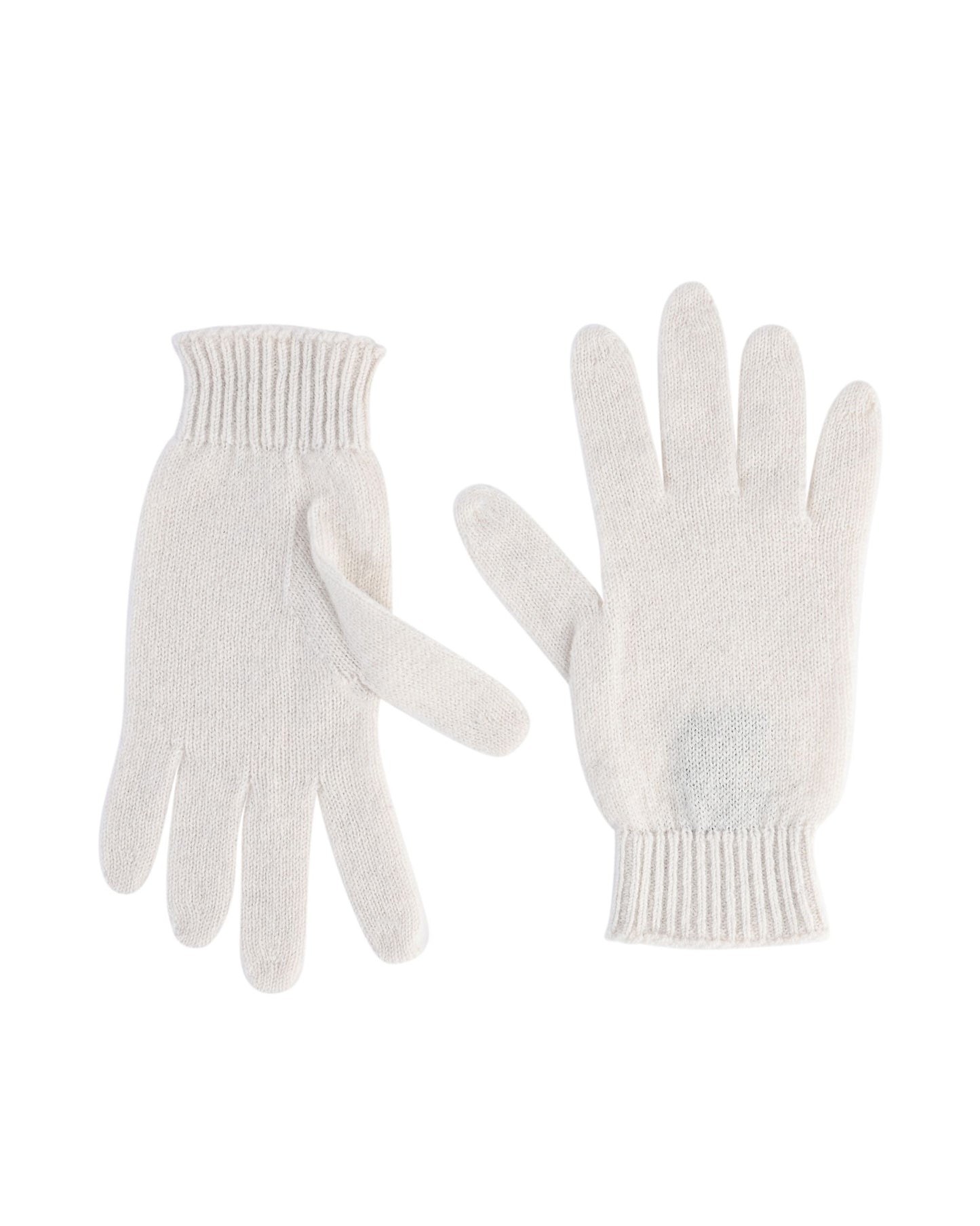 Crown of Edinburgh Cashmere Womens Short Gloves COE 001 MILK