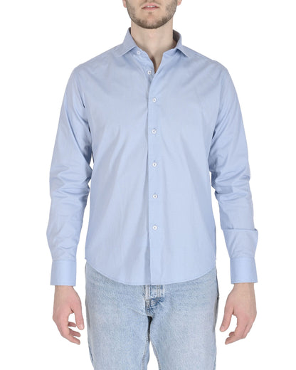 19V69 Italia Mens Shirt JERALD LIGHT BLUE