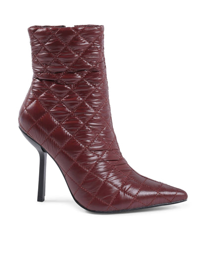 19V69 Italia Womens Ankle Boot Bordeaux HF007 BORDEAUX