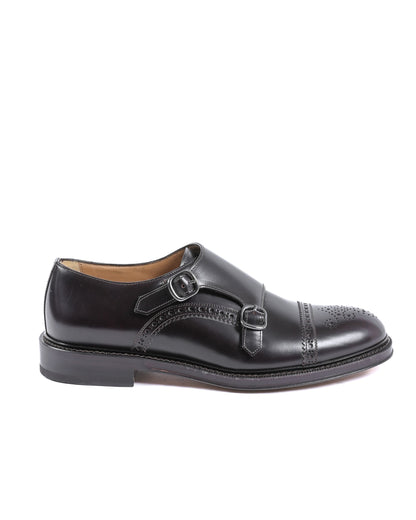 Dee Ocleppo Mens Monk Strap Shoes F3745 ABRASIVATO T MORO