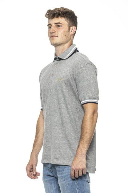 19V69 Italia Mens Polo Grey RETRO GREY