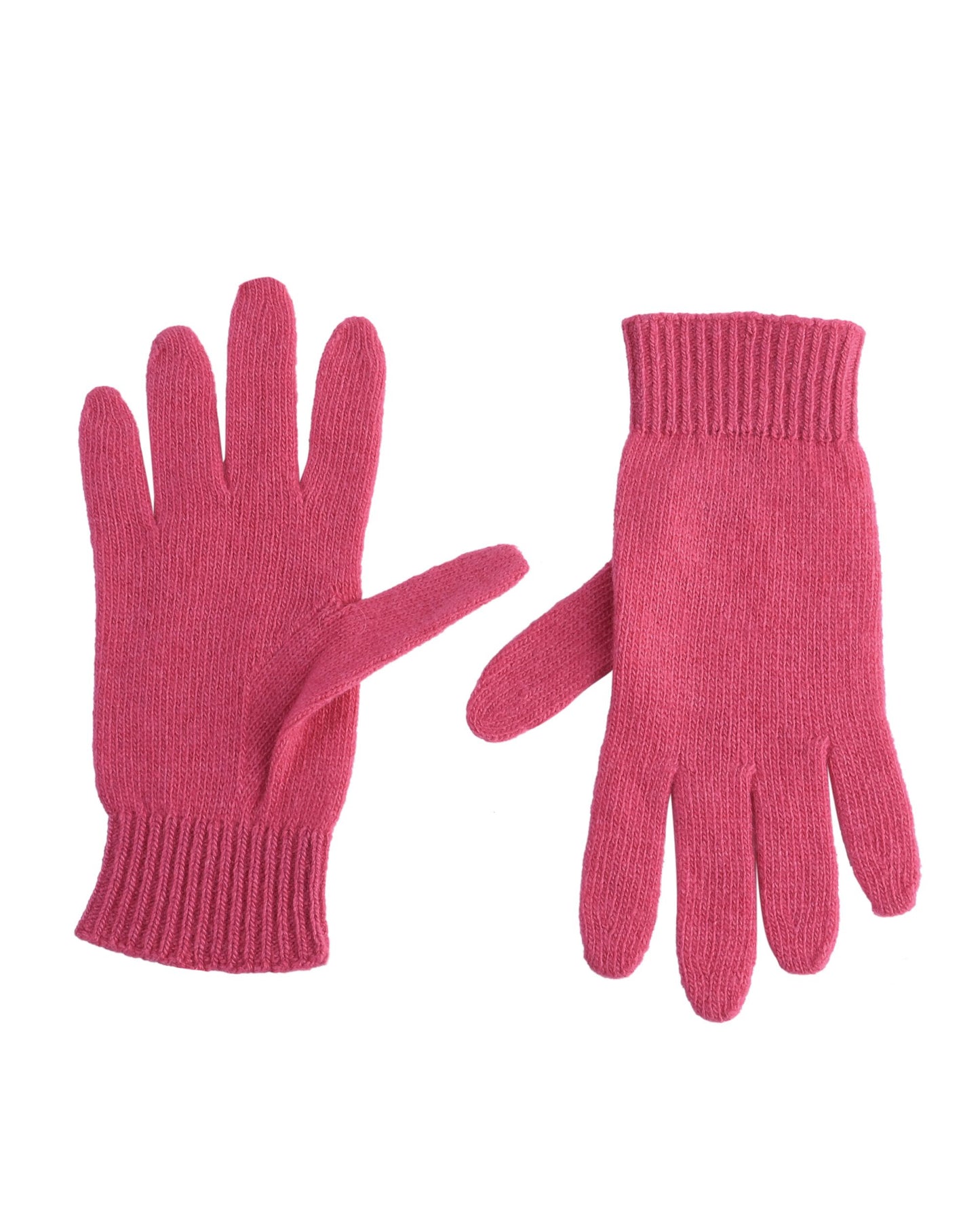 Crown of Edinburgh Cashmere Womens Short Gloves COE 001 FUSCHIA