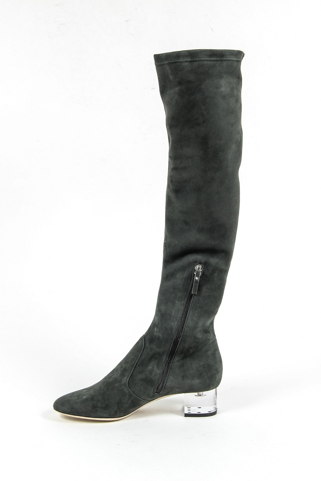 V 1969 Italia Womens High Boot 3123667 CAMOSCIO VERDE FERMO