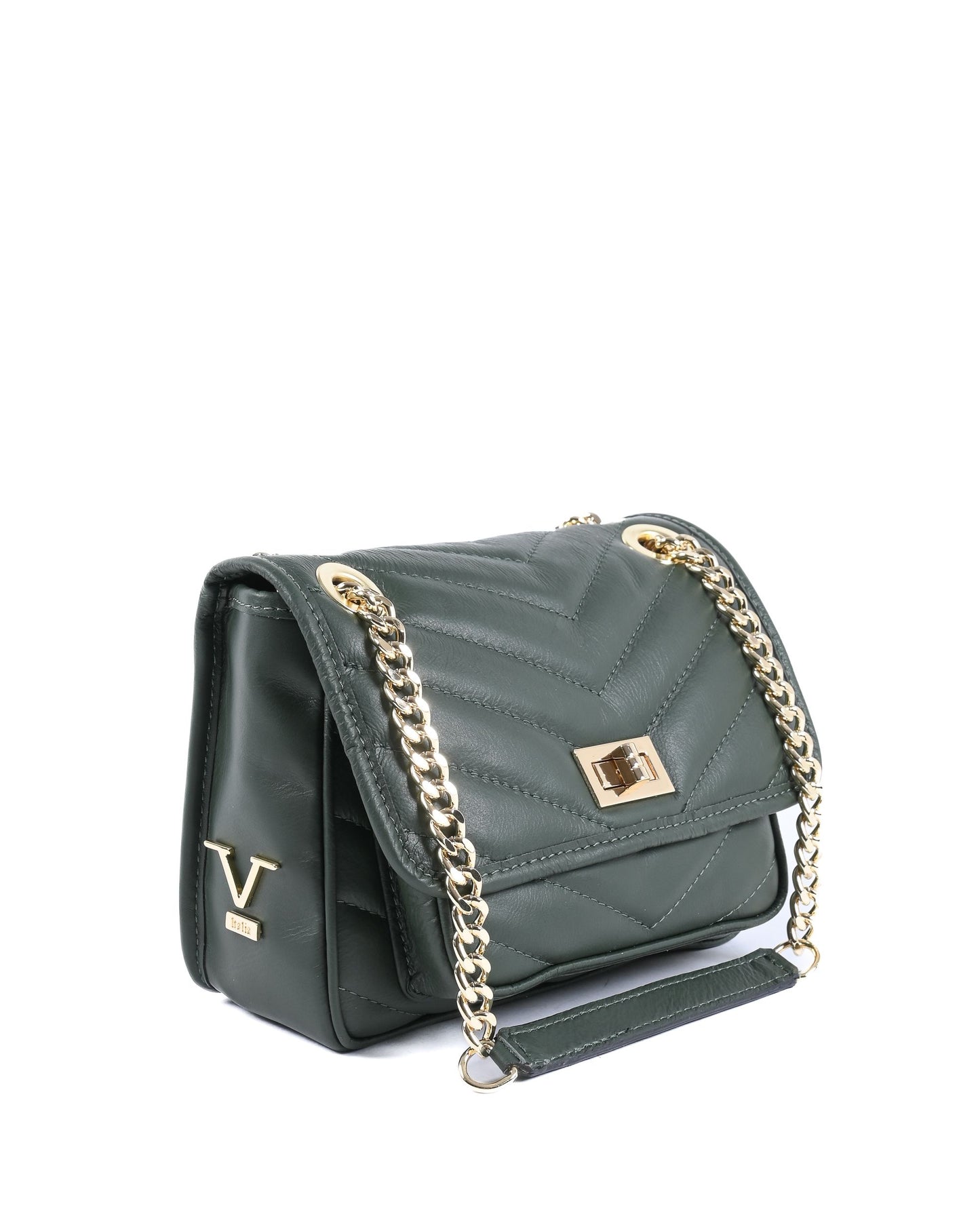 V Italia Womens Handbag 10507 SAUVAGE VERDE SCURO