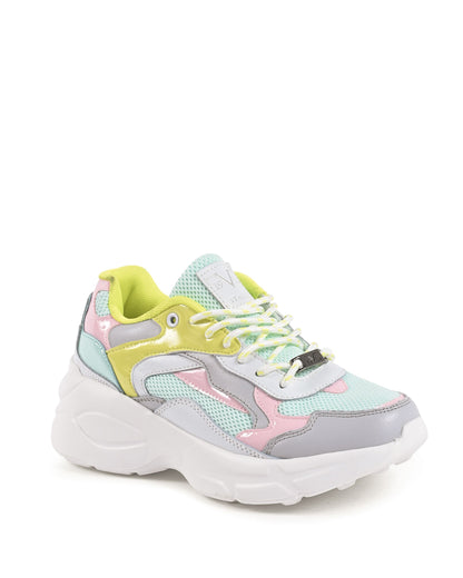 19V69 Italia Womens Sneaker Multicolor FI206002 WHITE MULTI