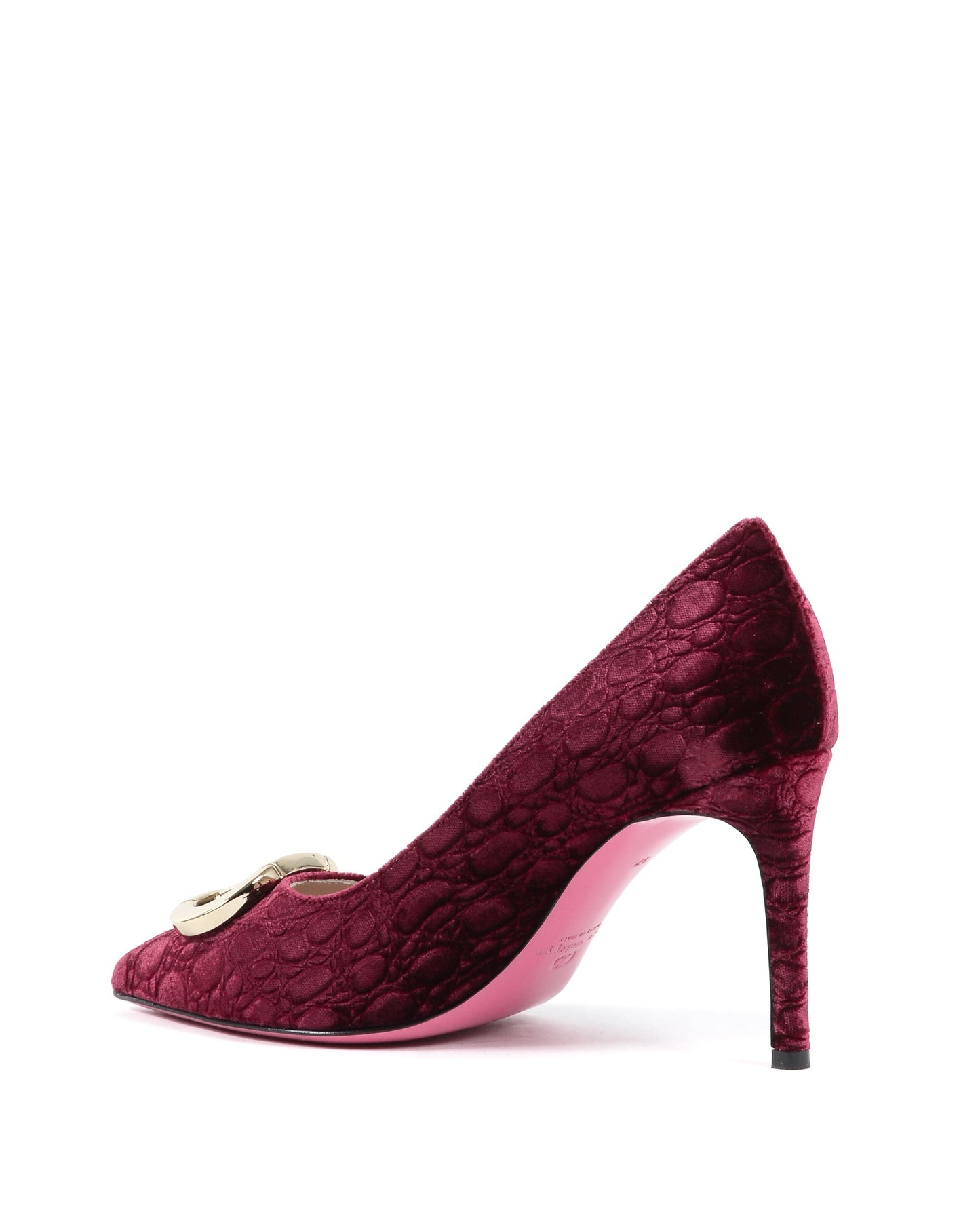 Office Party Cocco Velvet Pump Ruby