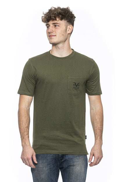 19V69 Italia Mens T-Shirt Green IVAN OLIVE