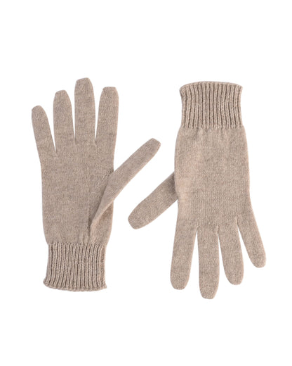 Crown of Edinburgh Cashmere Womens Short Gloves COE 001 ROPE