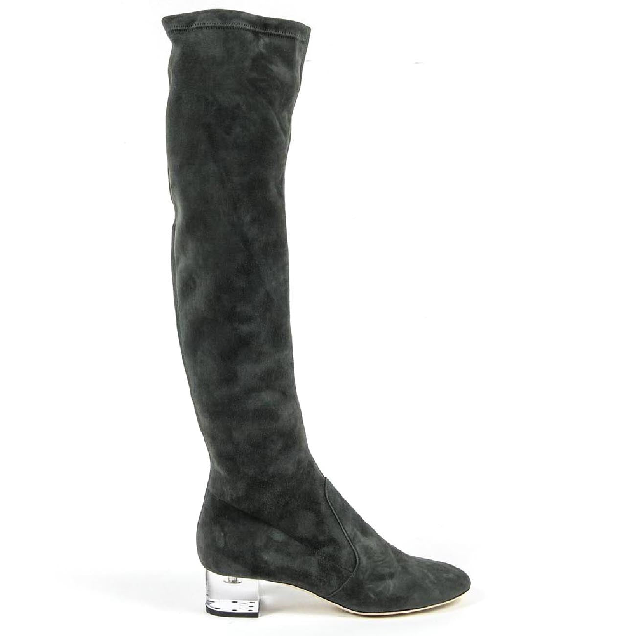 V 1969 Italia Womens High Boot 3123667 CAMOSCIO VERDE FERMO