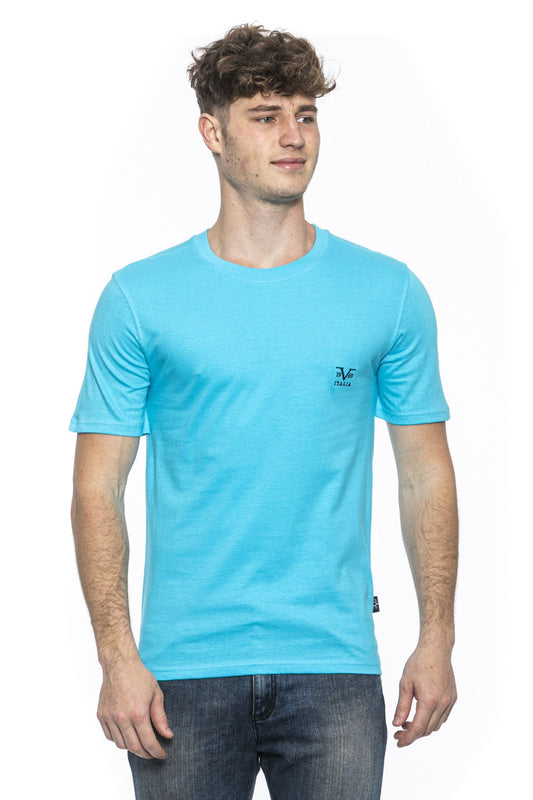 19V69 Italia Mens T-Shirt Light Blue ERIC TURQUOISE