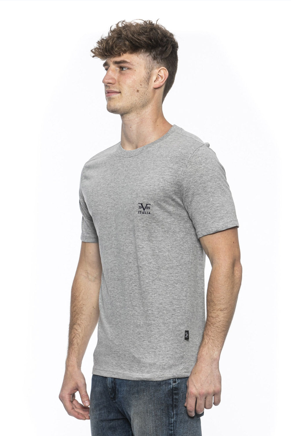 19V69 Italia Mens T-Shirt Grey ERIC GREY