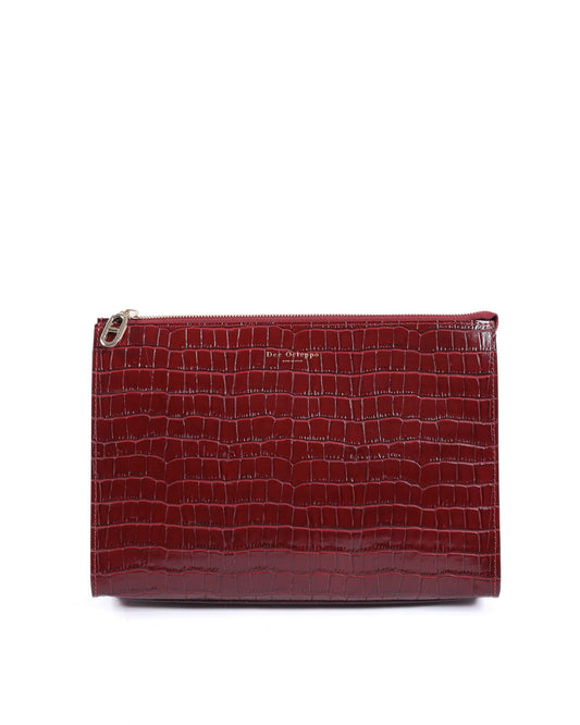 Dee Ocleppo Womens Clutch DORSET BORDEAUX