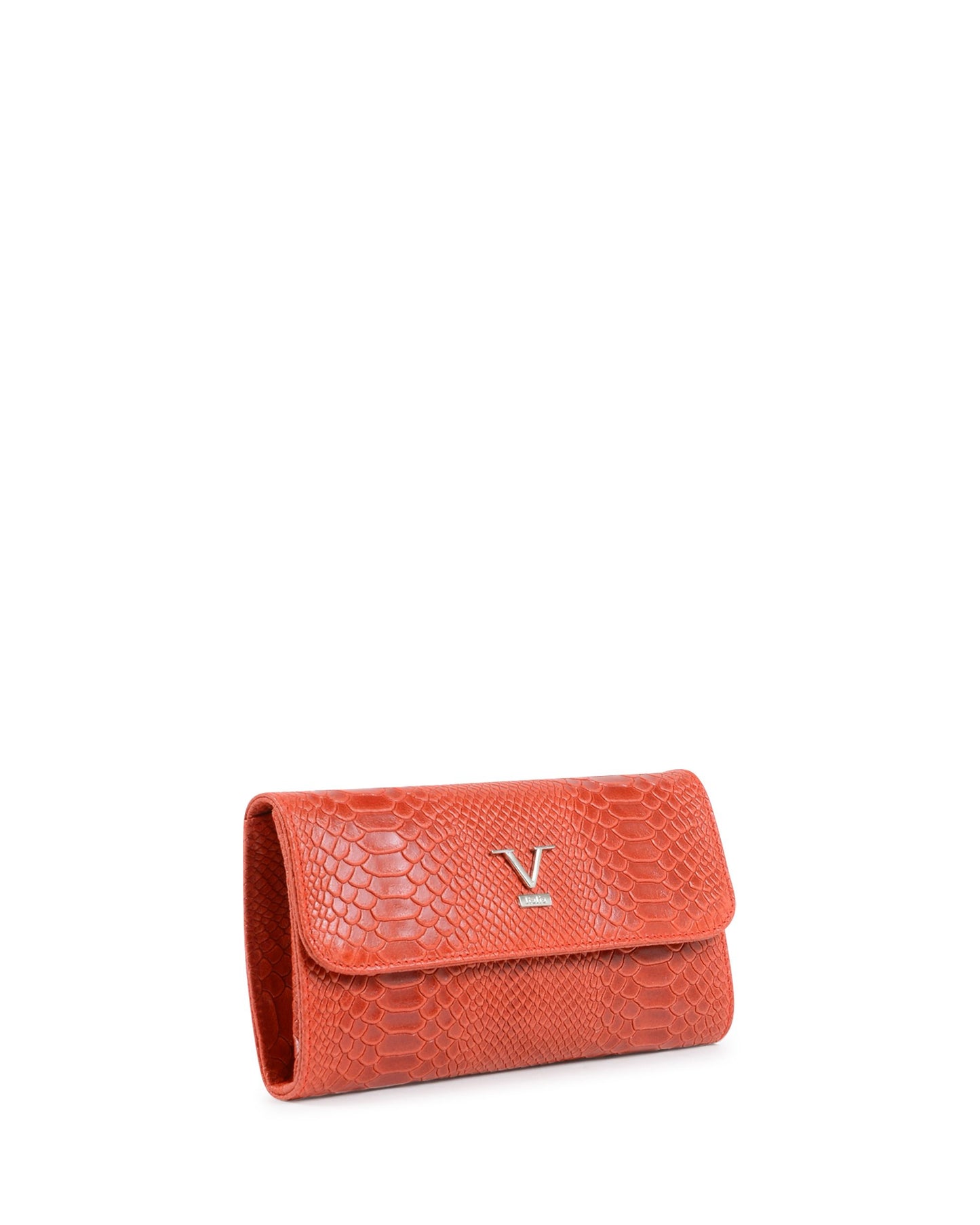 V Italia Womens Shoulder Bag Red V1513 PITONE STAMPATO ROSSO