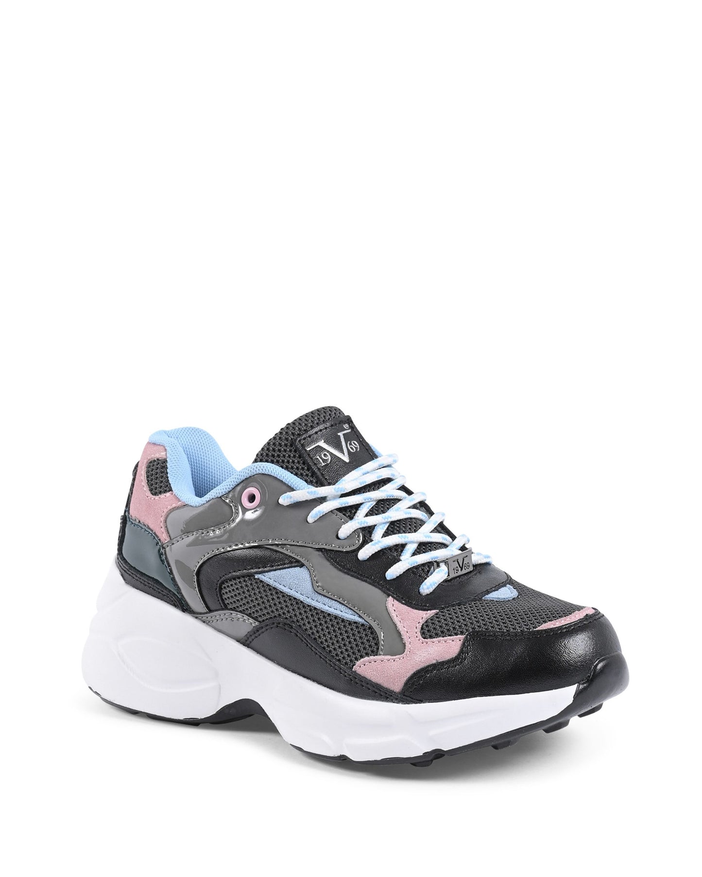 19V69 Italia Womens Sneaker Multicolor FI206001 BLACK MULTI