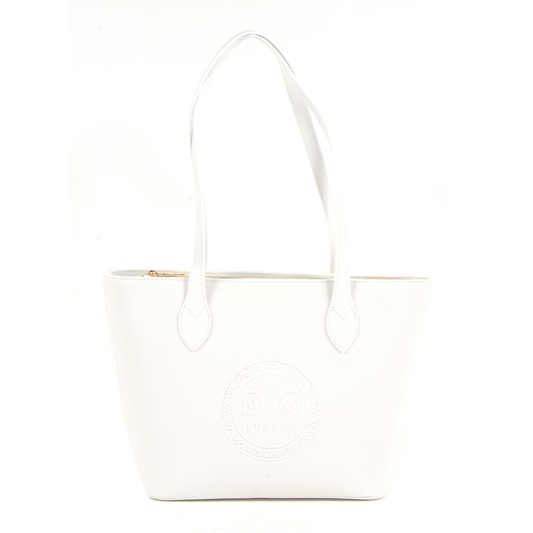 V Italia Womens Handbag White 3301 WHITE