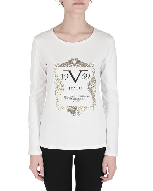 19V69 Italia Womens T-Shirt ANGELICA WHITE