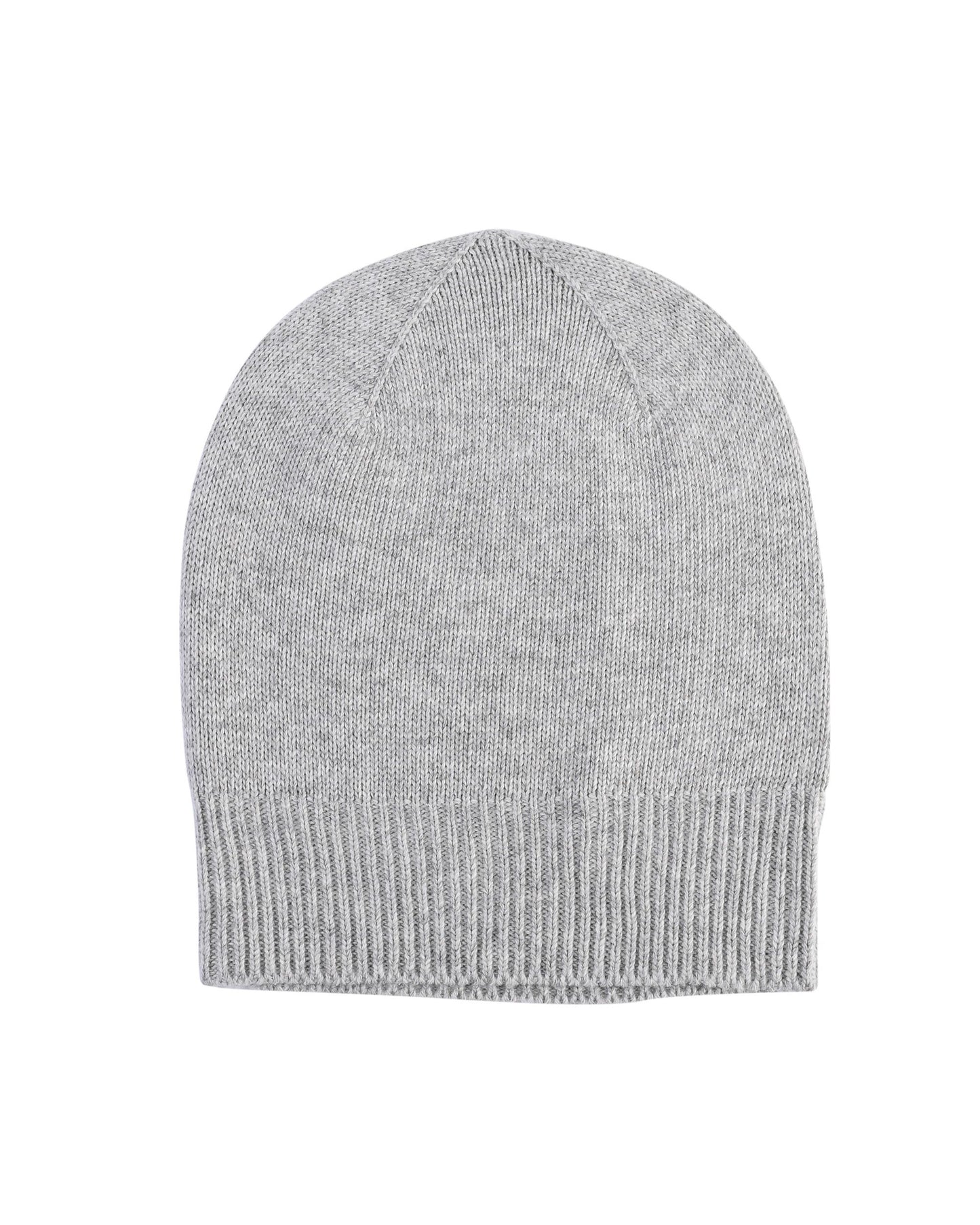 Crown of Edinburgh Cashmere Womens Cuffed Beanie COE 0048 PEARL GREY