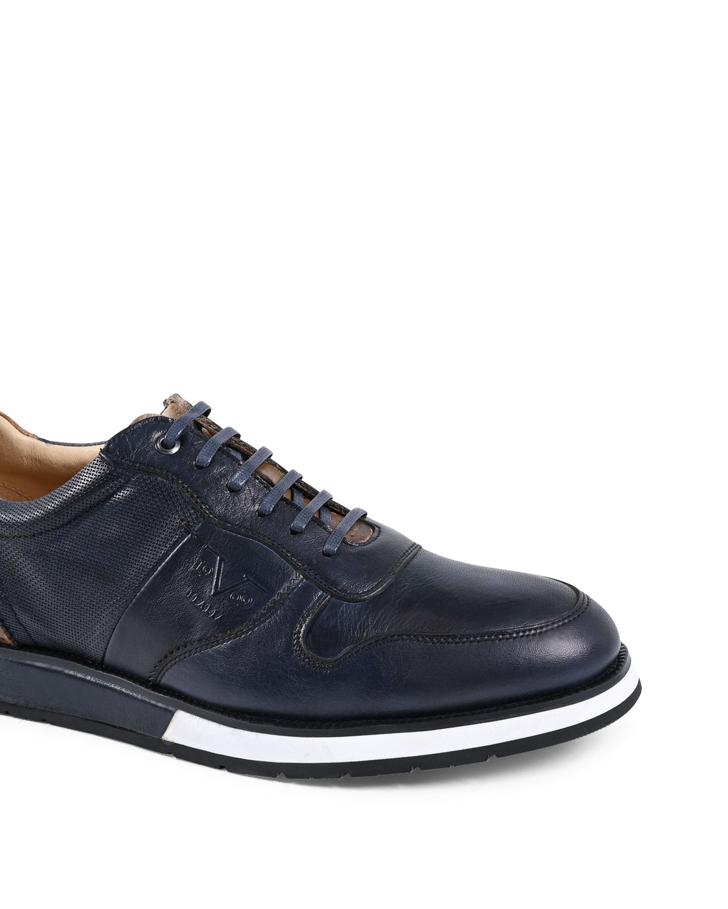 19V69 Italia Mens Sneaker Navy Blue YO Y375-A3 NAVY