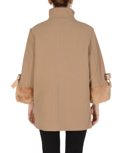 19V69 Italia Womens Coat Beige MIMI CAMEL