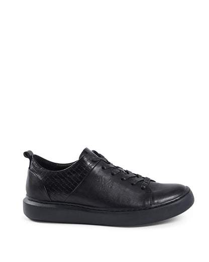 19V69 Italia Mens Sneaker Black YO JZD18-1LA BLACK