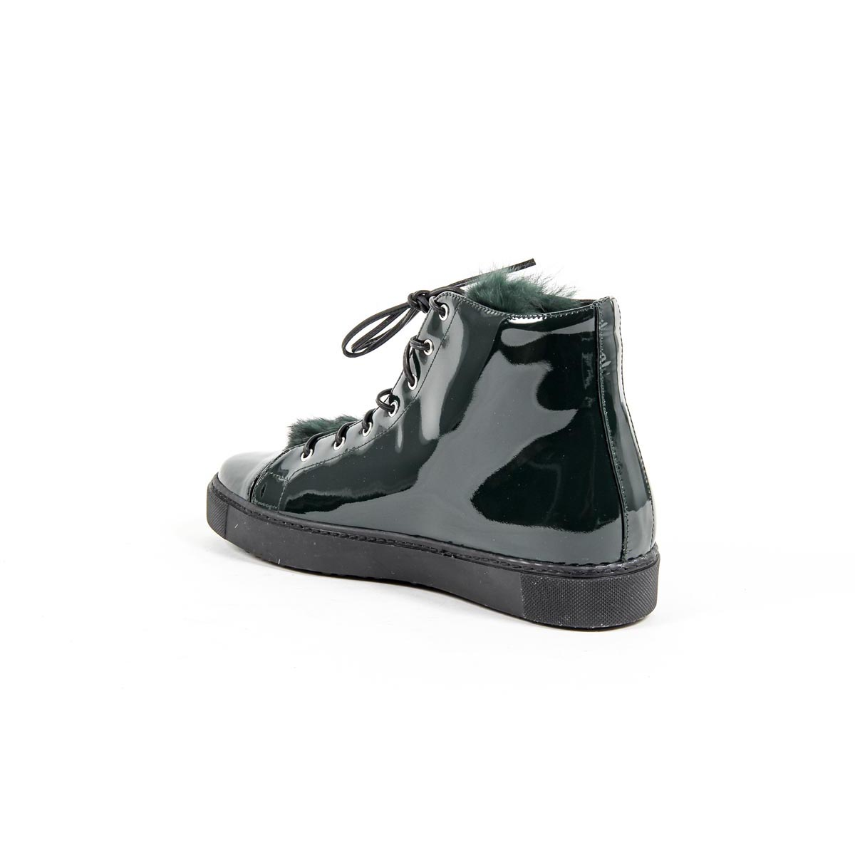 V 1969 Italia Womens High Sneaker 312070 VERNICE VERDE