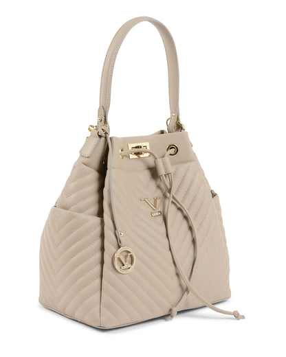 V Italia Womens Satchel Bag Beige BH10272 52 SAUVAGE MARMO