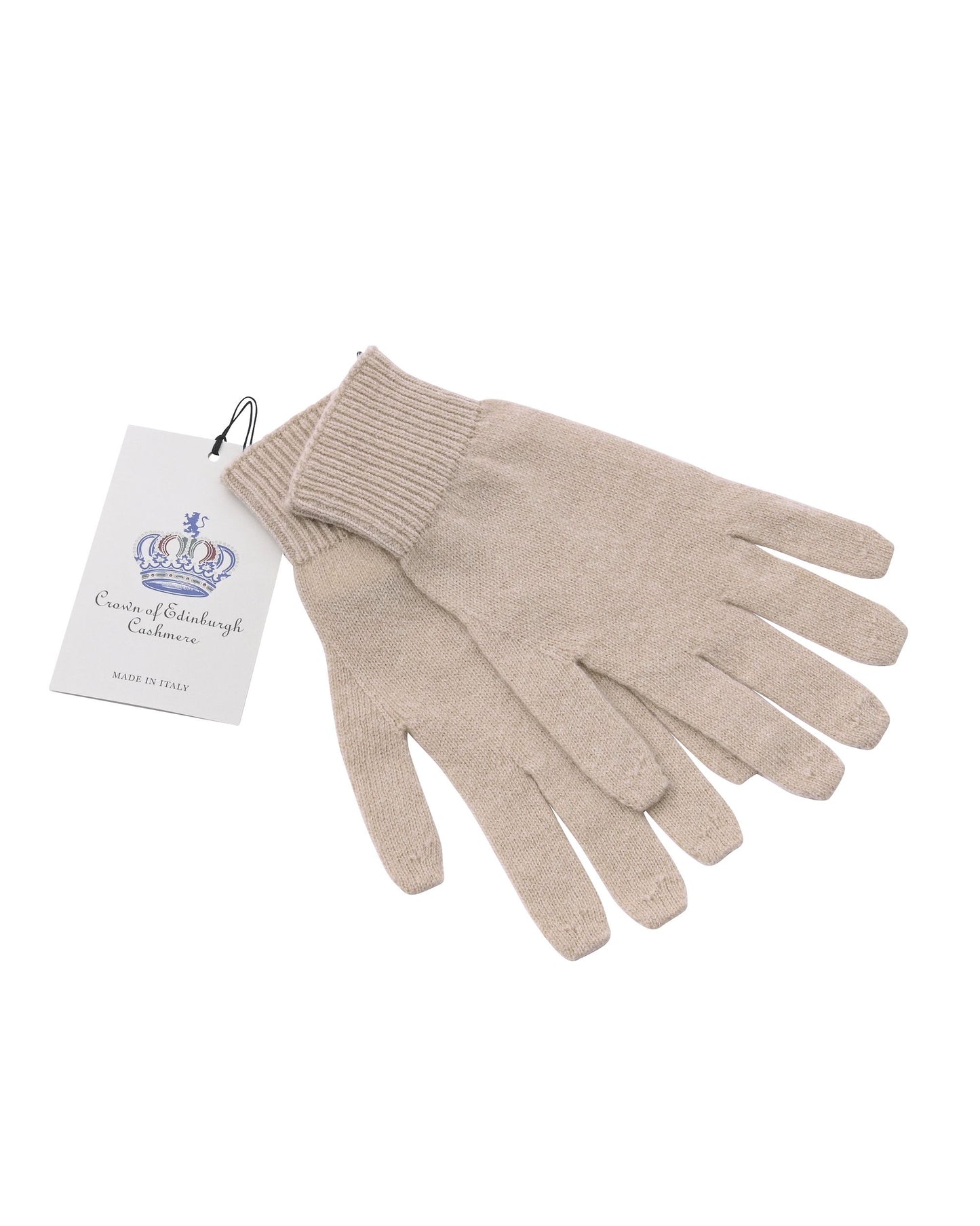 Crown of Edinburgh Cashmere Womens Short Gloves COE 001 ROPE