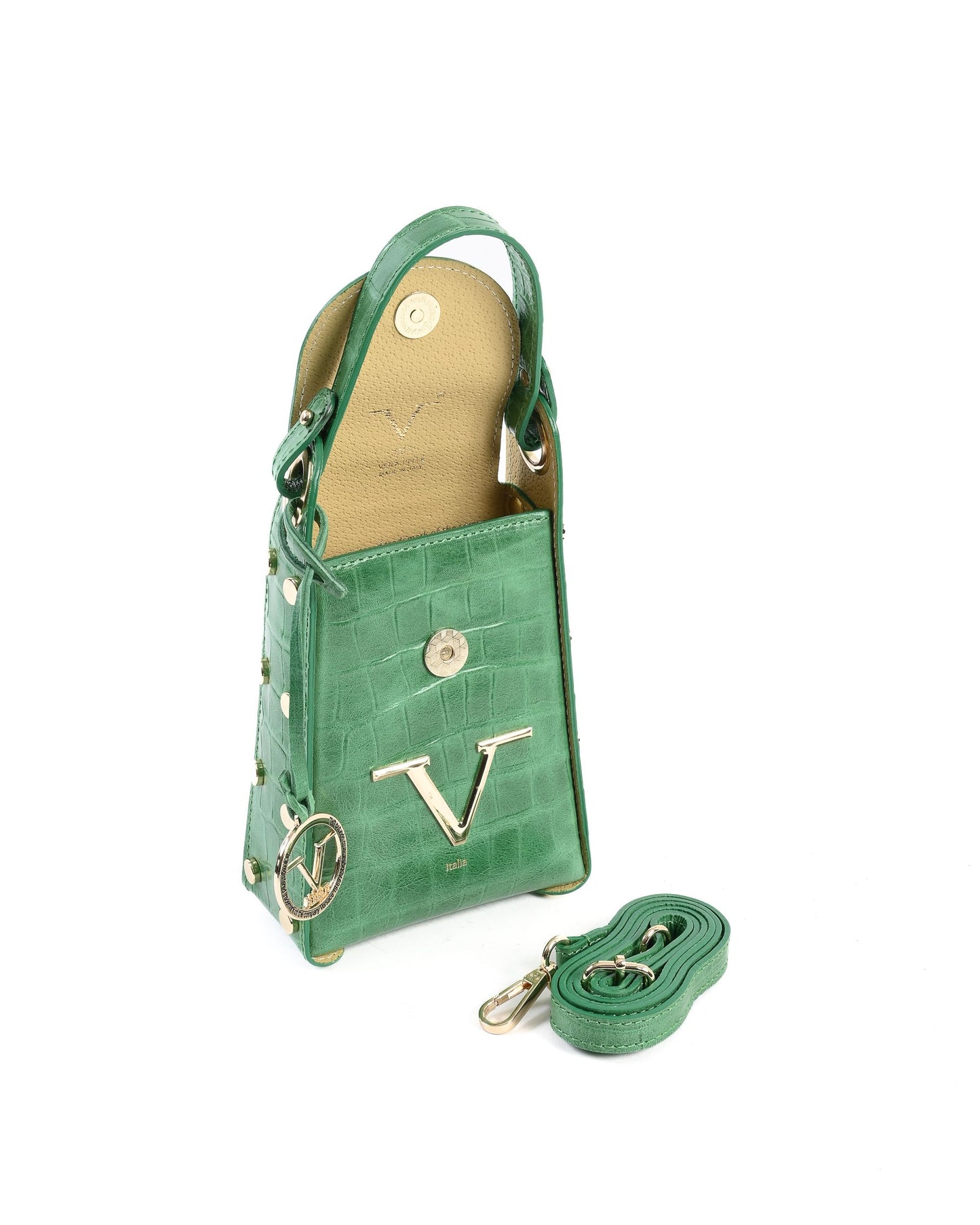 V Italia Womens Mini Bag Green V16-LUX-GRN